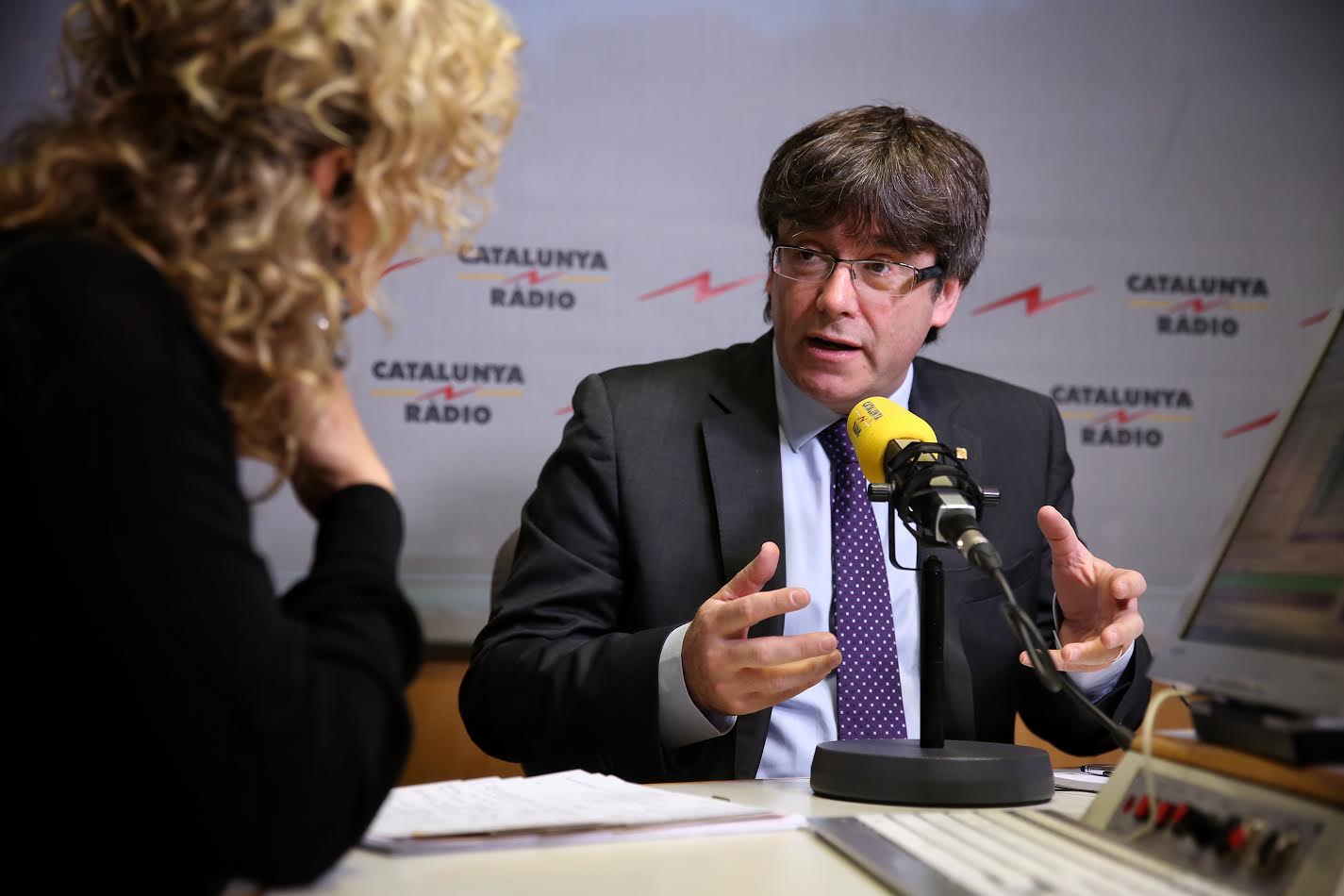 Puigdemont acusa a Albiol de "falsedad" e "indecencia"