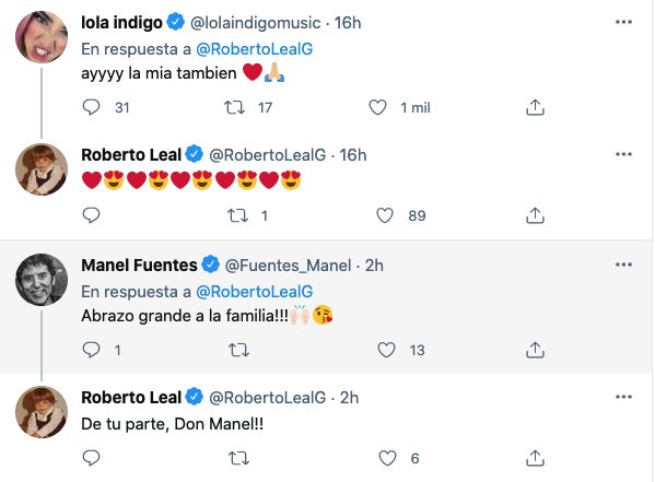 respuestas famosos a Roberto Leal