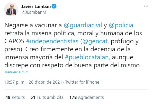 TUIT lamban capos independentistas