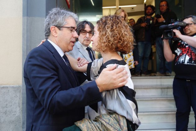 Francesc Homs i Meritxell Batet, en el comiat de Carme Chacón a la seu del PSC Francesc Homs i Meritxell Batet, en el comiat de Carme Chacón a la seu del PSC