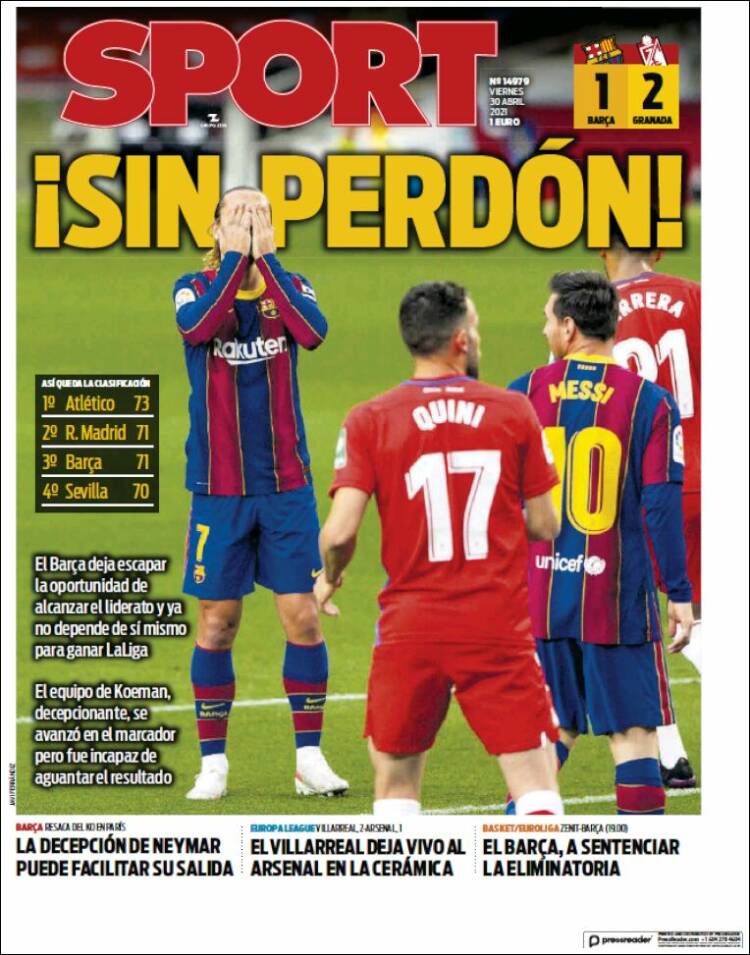 Sport Portada 30 04 2021