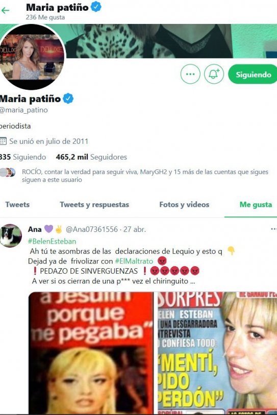 tuit Patiño like contra Belén Esteban