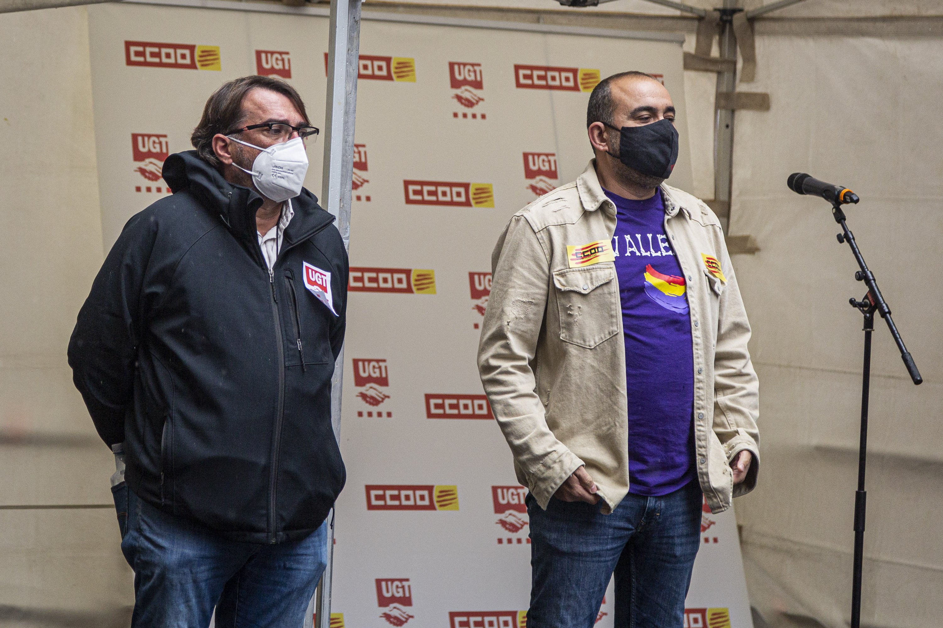 CCOO i UGT donen suport als indults en un comunicat conjunt