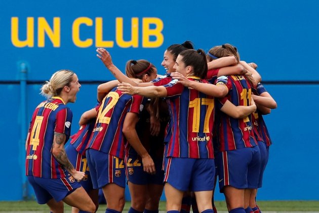 Celebracion gol Barca Champions Womens EFE