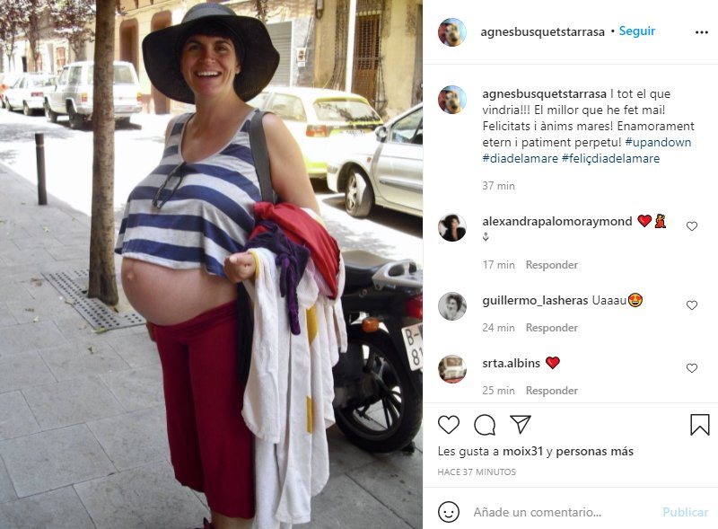 Agnès Busquets embarazada @agnesbusquetstarrasa