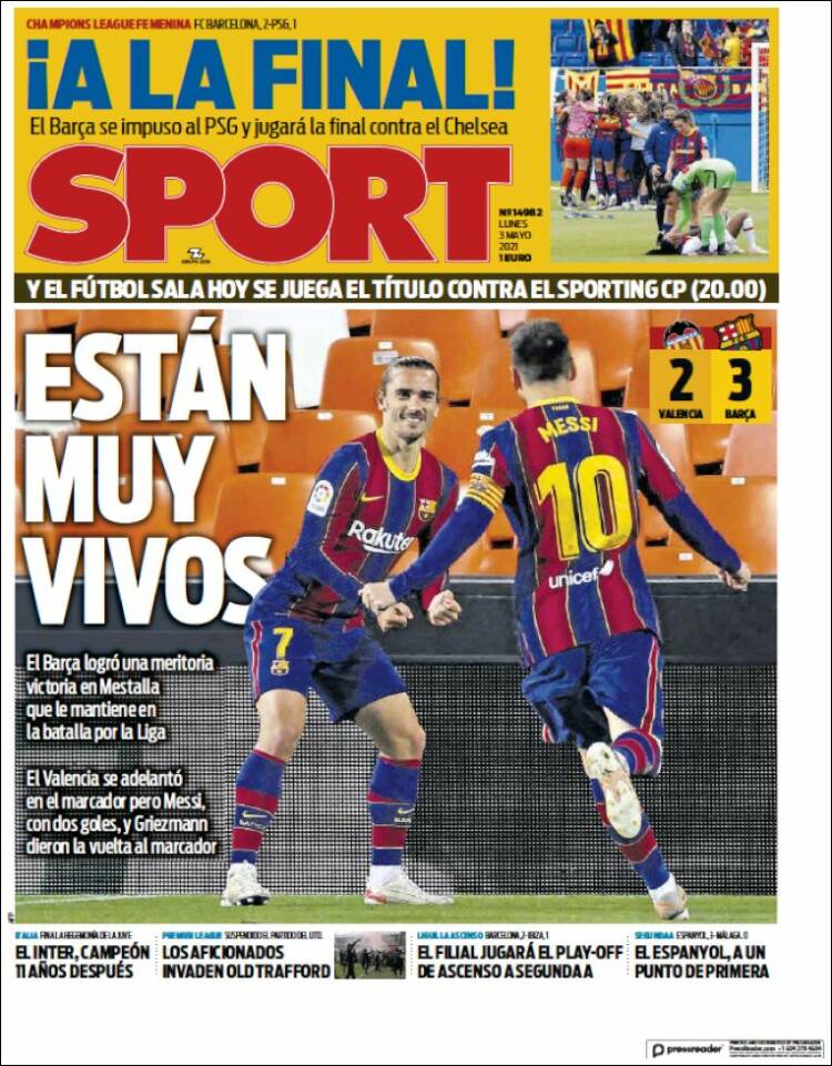 Sport Portada 03 05 2021