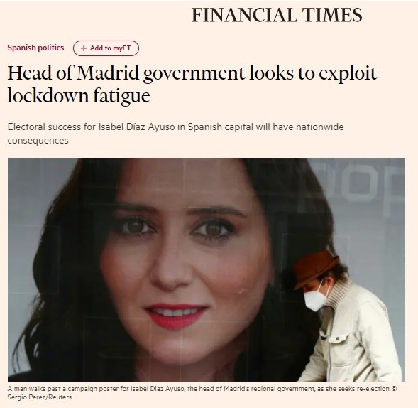 Captura Ayuso Financial Times