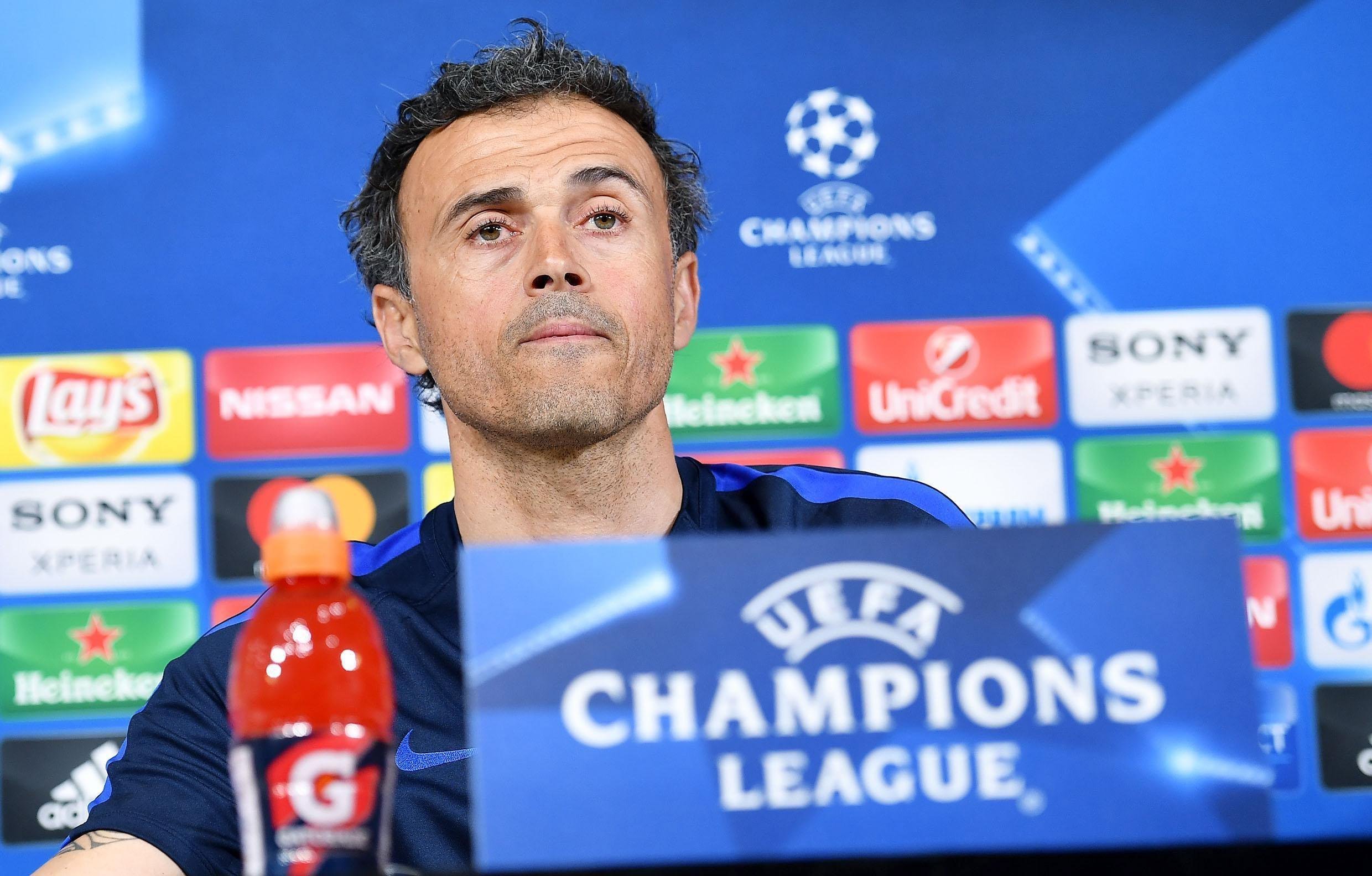 Luis Enrique: "Tenemos que jugar bien a fútbol para superar a la Juve"