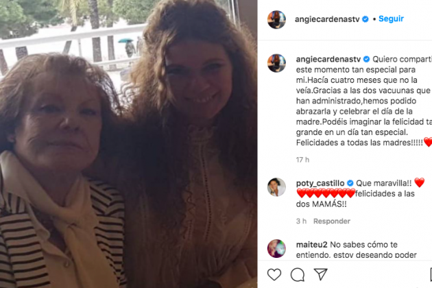 Perfil de Instagram de Angie Cárdenas