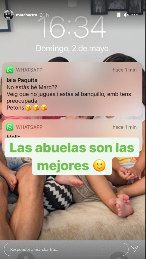 mensaje Marc Bartra abuela @marcbartra mensaje Marc Bartra abuela @marcbartra