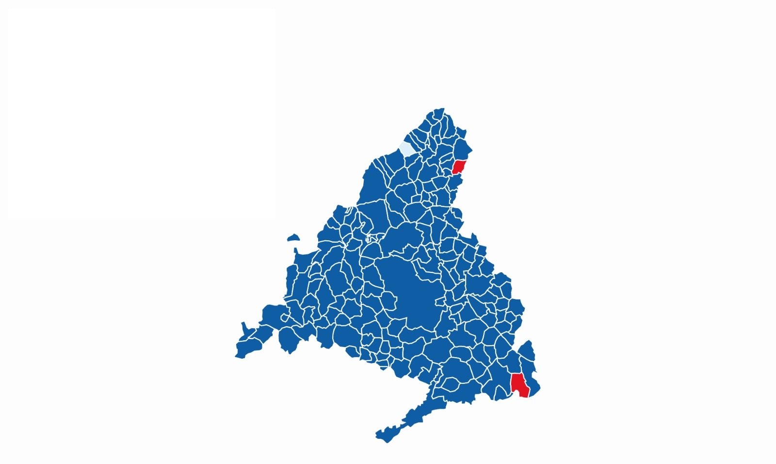 Només dos municipis sobreviuen a l'huracà Ayuso: El Atazar i Fuentidueña de Tajo