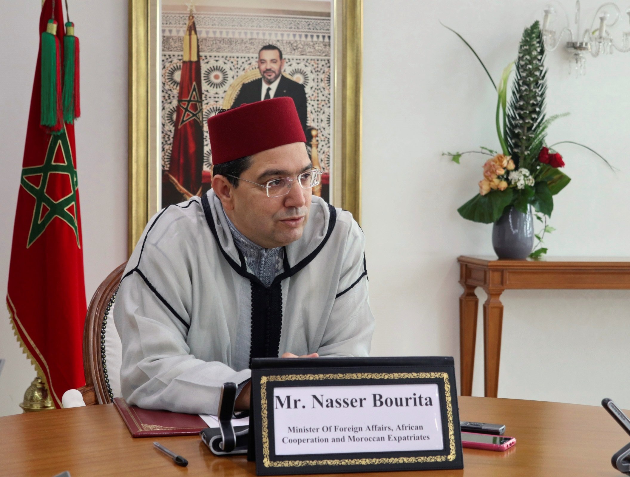 ministro marroquí de Exteriores, Nasar Burita - efe