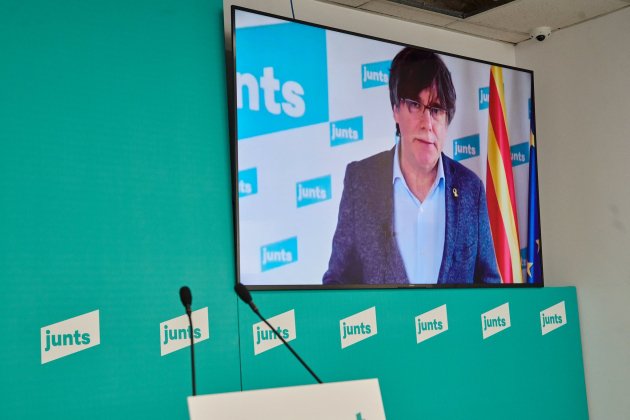 Carles Puigdemont junts Julio Díaz