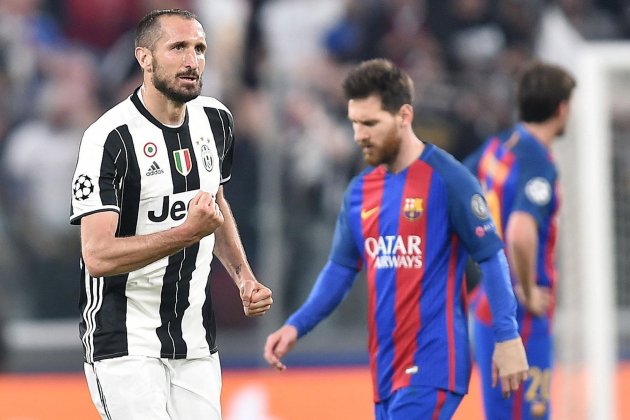 Messi Chiellini Barça Juventus Champions League Efe