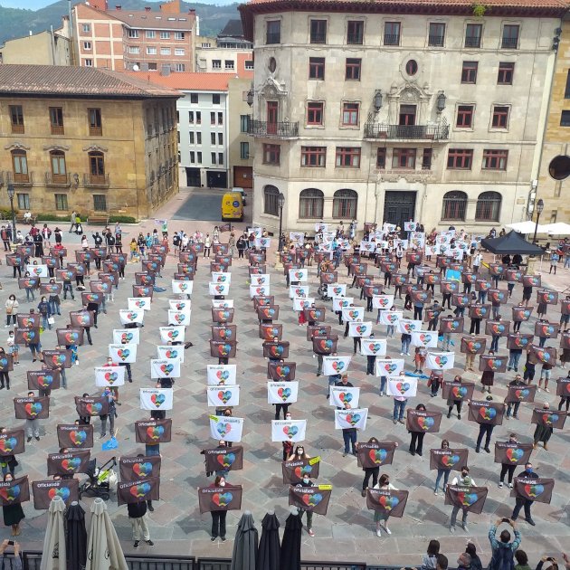 Concentración para reclamar la oficialidad del asturiano
