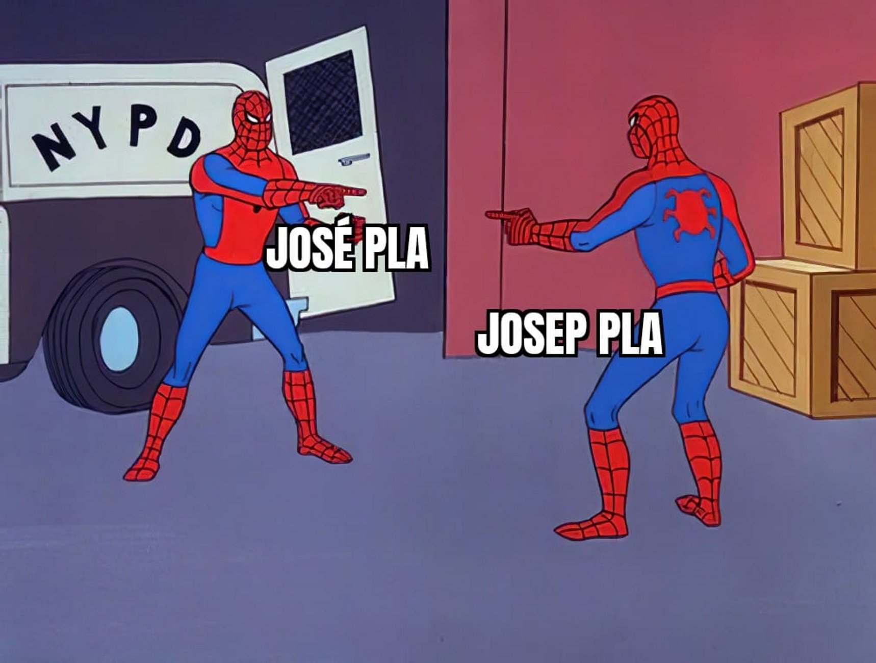 Josep Pla y un señor de Murcia.... que se llamaba José Pla