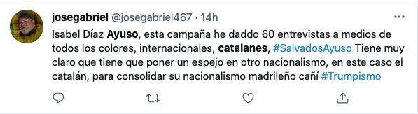 tuit Ayuso Catalanes Salvados 2