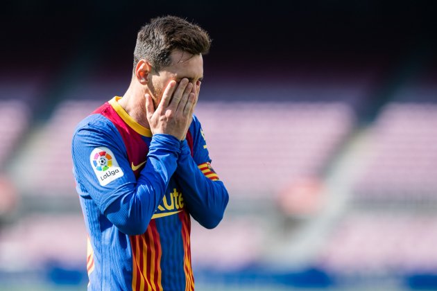 Messi manos cara Barca EuropaPress