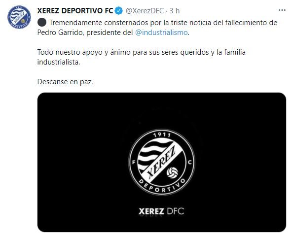 Muerte Pedro Garrido Xerez TUIT