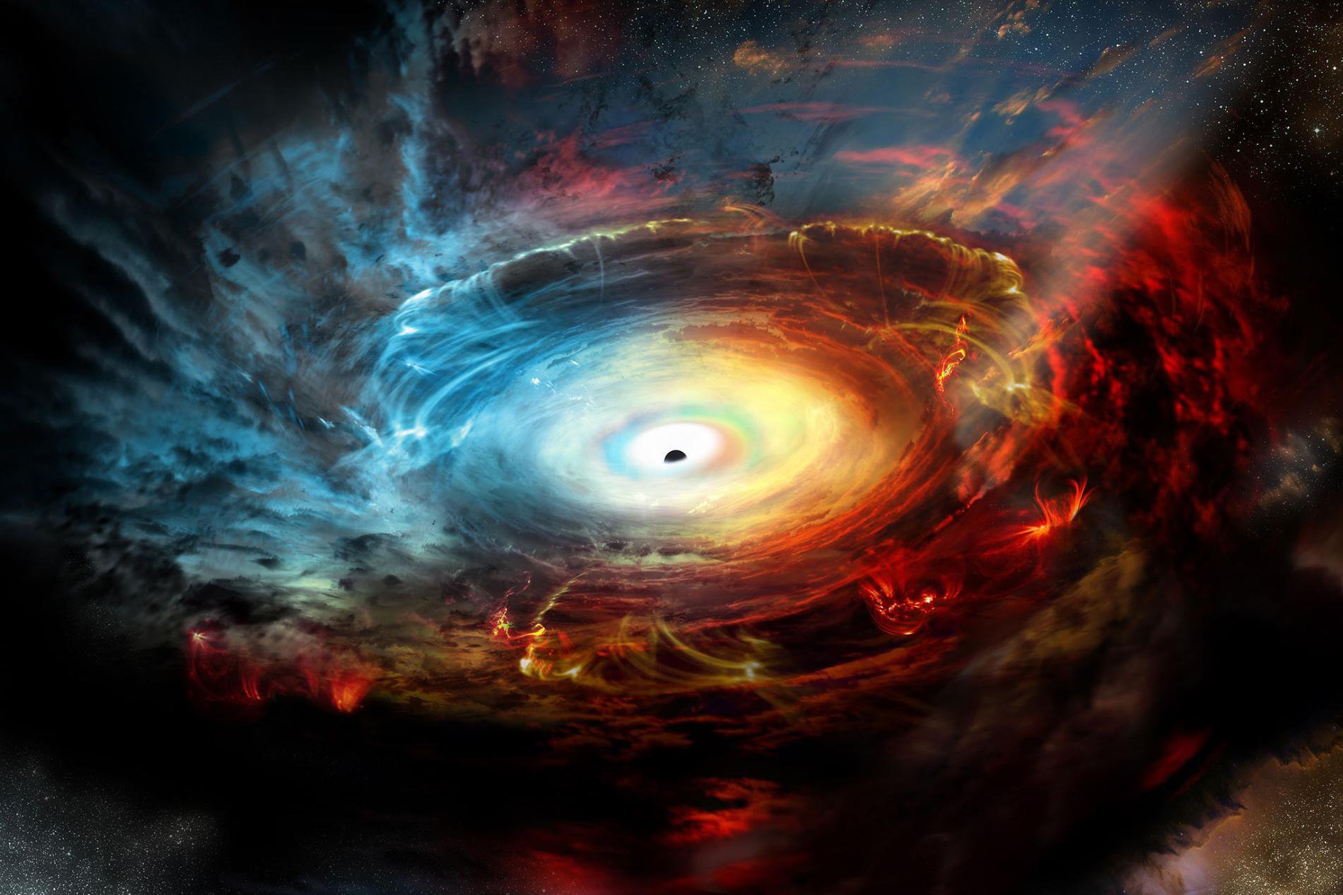 Un equip d'astrònoms creu que ha fotografiat un forat negre per primera vegada