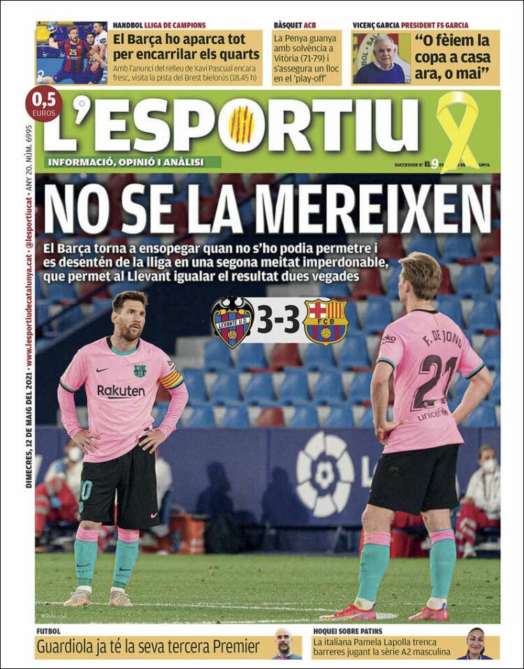 El Deportivo Portada 12 05 2021 El Deportivo Portada 12 05 2021