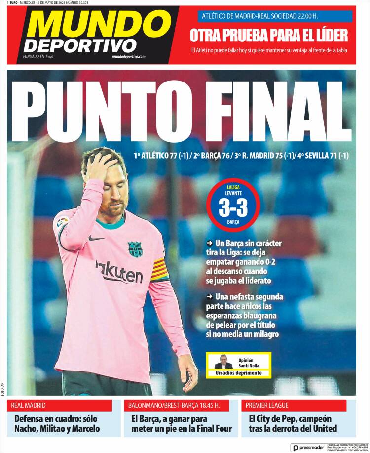 Mundo Deportivo Llevada|Traída 12 05 2021 Mundo Deportivo Llevada|Traída 12 05 2021