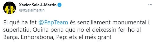 Sala Martin Premier Guardiola TUIT