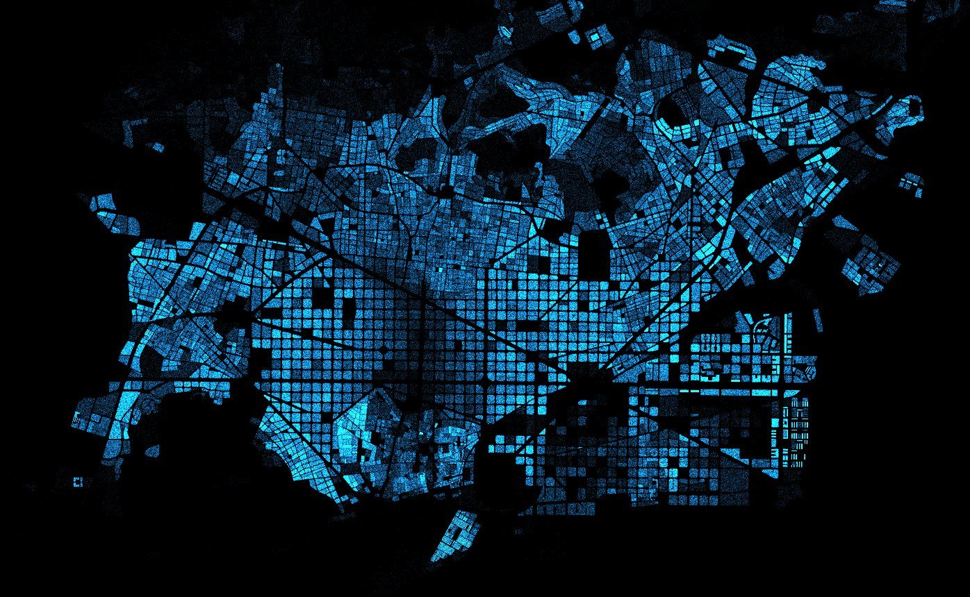 Todos los habitantes de Barcelona, en un solo mapa gracias al Bigdata