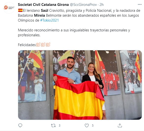 Sociedad Civil Catalana Girona Saúl Craviotto Mireia Belmonte