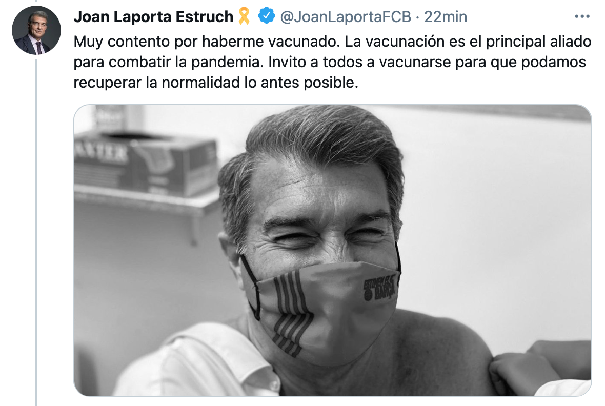 TUIT Joan Laporta vacuna coronavirus ES
