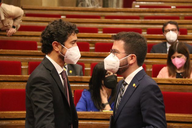 Pere Aragonès Damià Calvet Parlament ACN