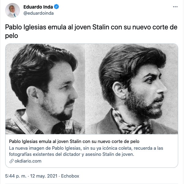 Eduardo Inda Pablo Iglesias se Stalin