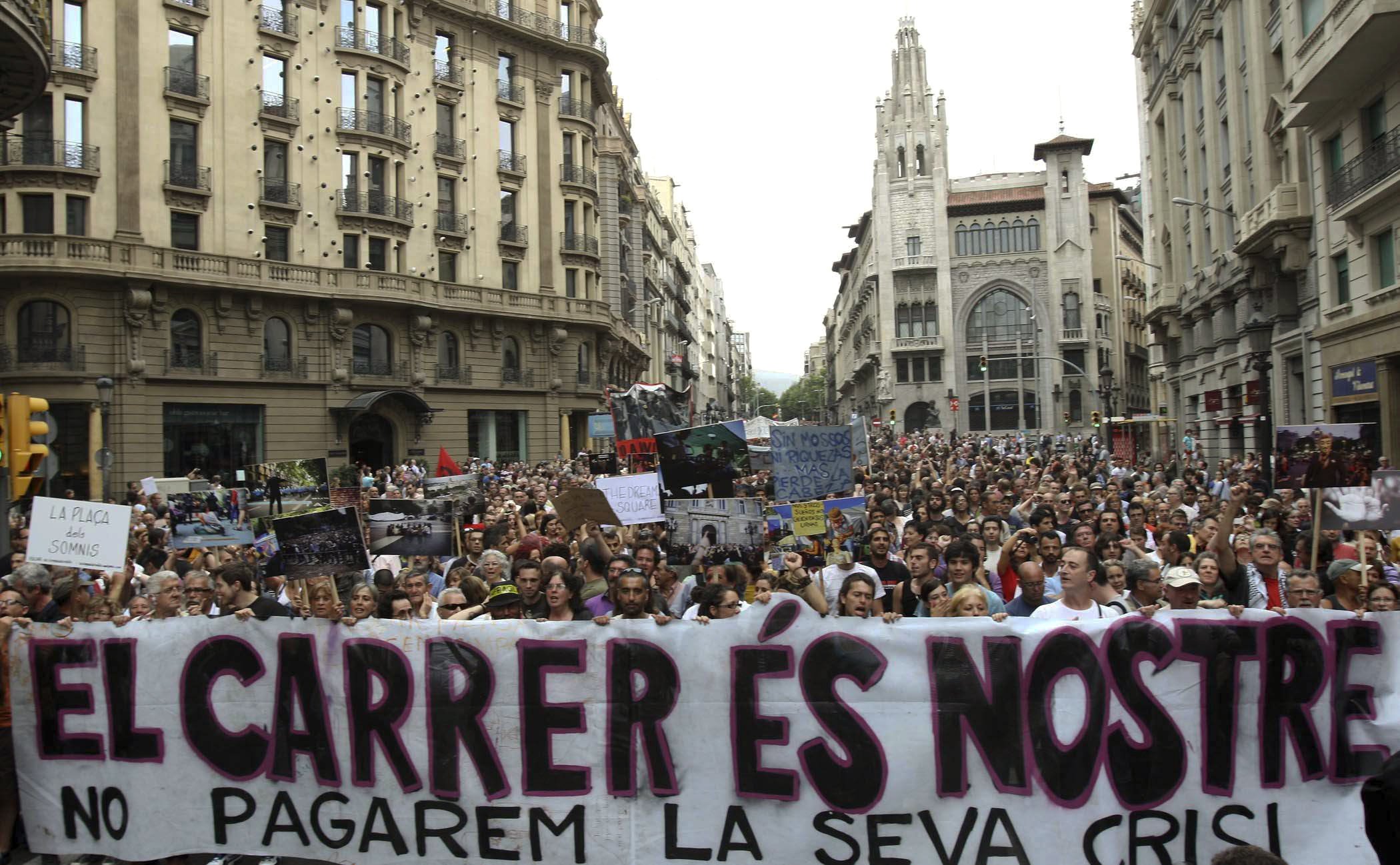 Manifestació del 15-M / EFE