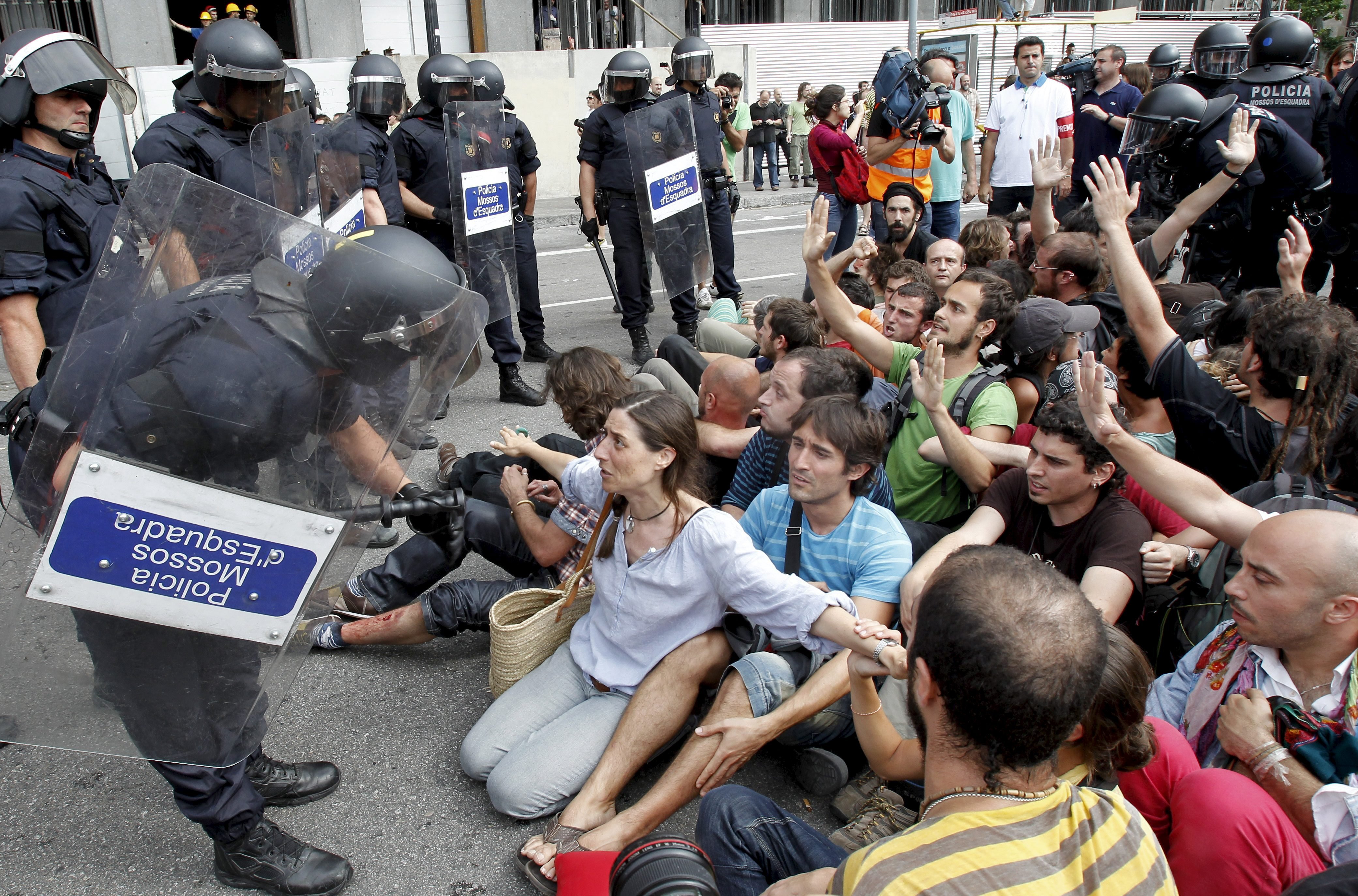 desalojo plaça catalunya 15-M