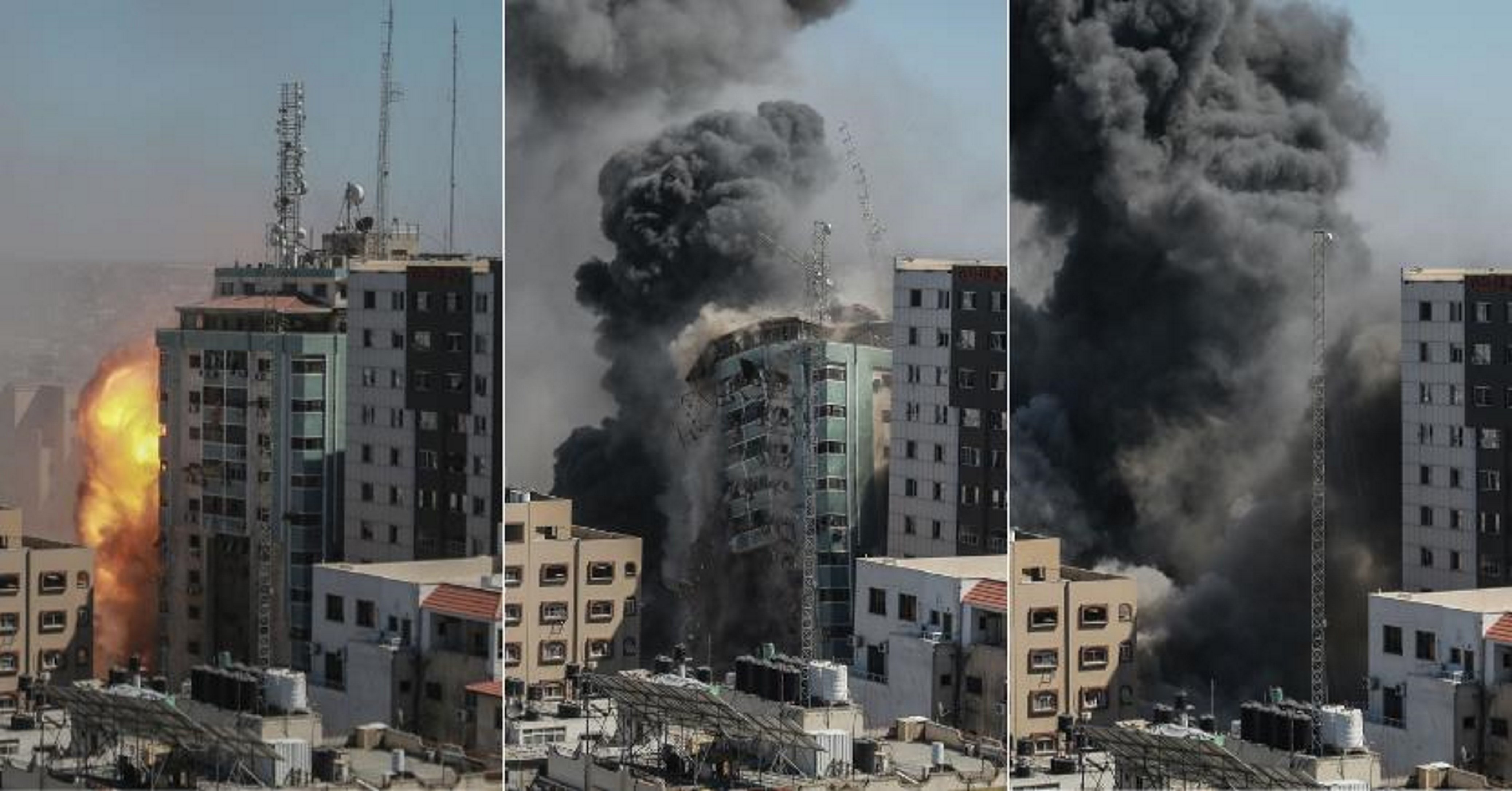 Israel vuela el edificio que alojaba AP, donde se había infiltrado Hamás