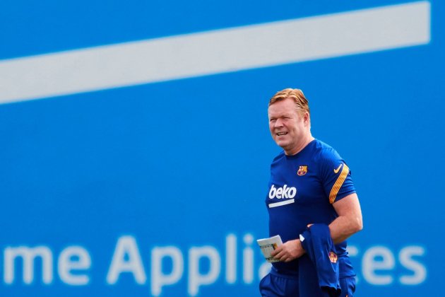 Ronald Koeman entrenament EFE