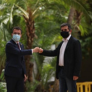 Pere Aragon&egrave;s y Jordi S&agrave;nchez acuerdo investidura Sergi Alc&agrave;zar 4