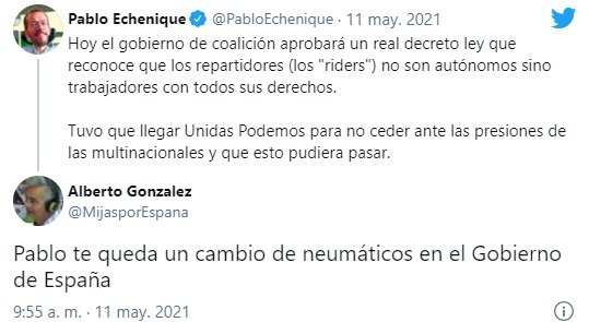 TUIT Vox Pigdemont Pablo Iglesias