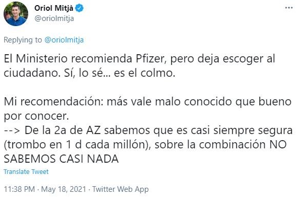 oriol mitjà @oriolmitja TUIT 2