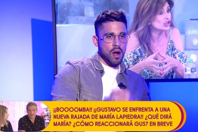 Miguel Frigenti bosteza en 'Sálvame' Telecinco
