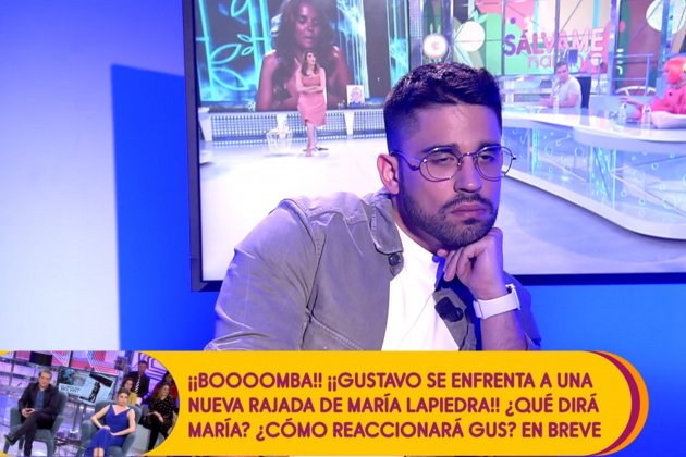 Miguel Frigenti dormido en 'Sálvame' Telecinco