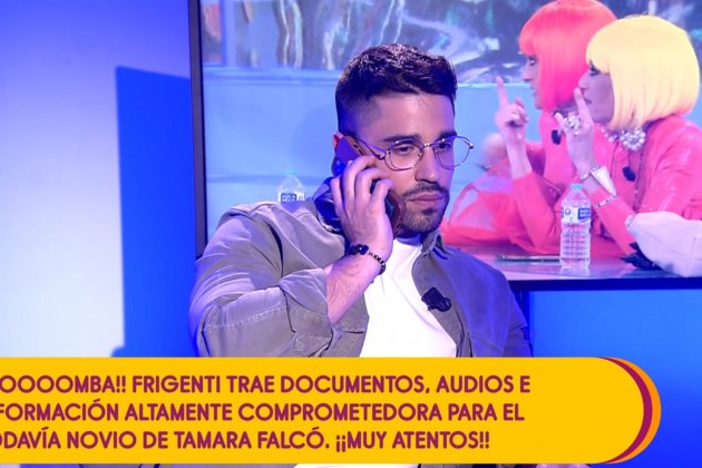 Miguel Frigenti llamada en 'Sálvame' Telecinco