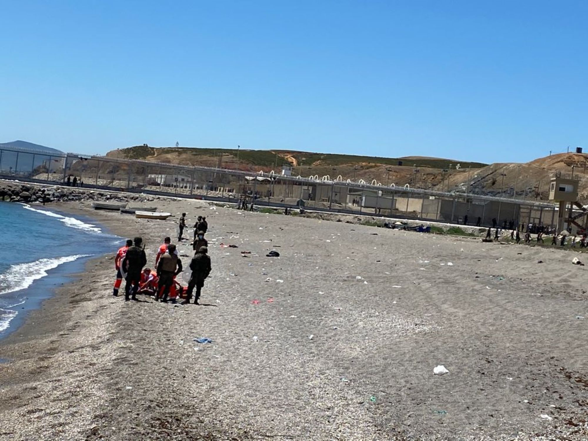 Encuentran un cadáver en la playa del Tarajal, en Ceuta