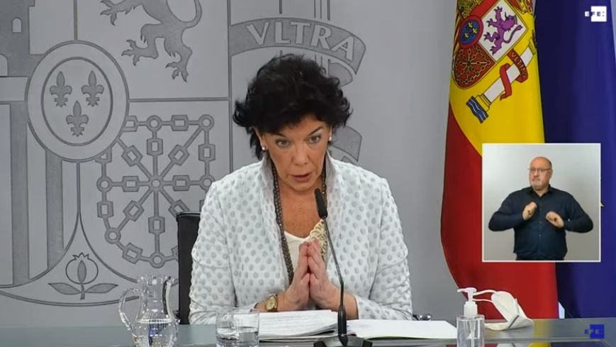 Isabel Celaá rueda prensa