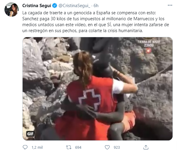 cristina se siente