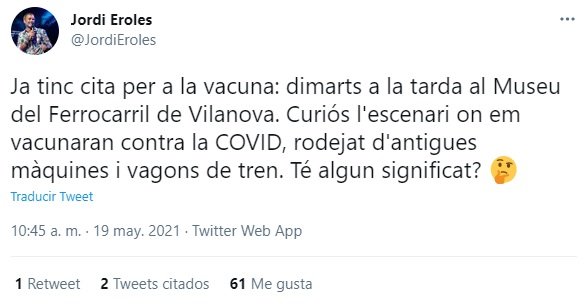 Perfil de Twitter de Jordi Eroles