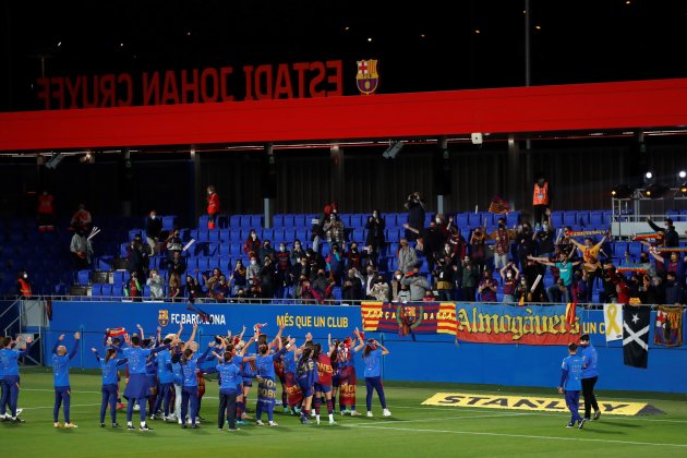 Barca femenino celebracion aficion Johan Cruyff EFE