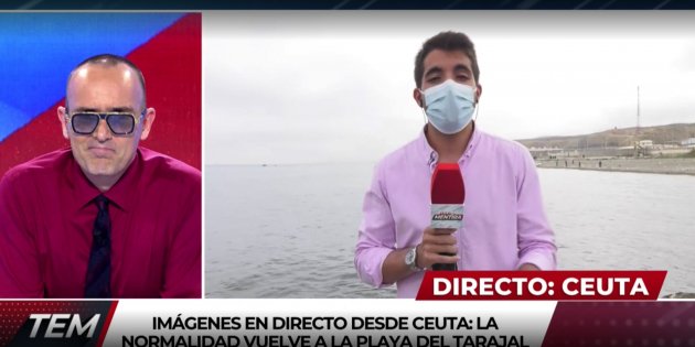 Risto Mejide cono su reportero Fabián Pérez Cuatro