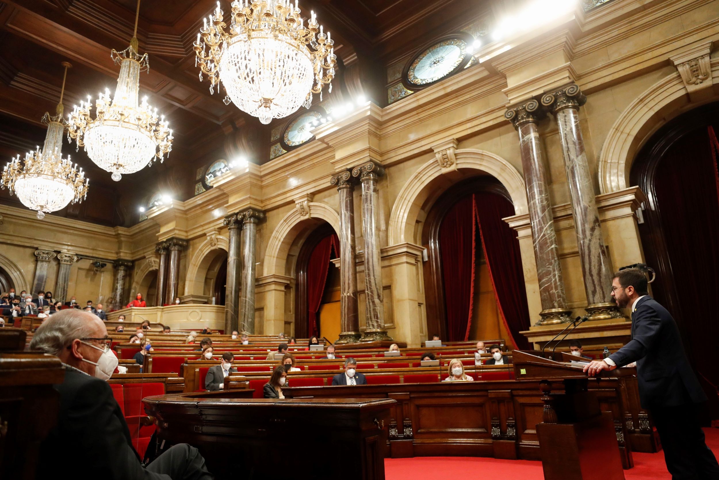 Pere Aragonès ple investidura hemicicle Parlament Efe