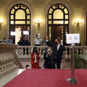 Oriol Junqueras entra al Parlament investidura Aragonès Sergi Alcàzar
